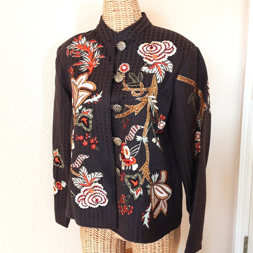 Draper's and Damon's Brown Embroidered Jacket